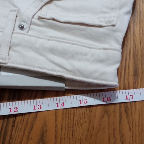 EVERLANE 32 Women Jeans DENIM Pants New CREAM OFF WHITE Straight Curvy Cheeky - Picture 4 of 11